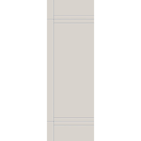 Fiberglass entry door, contemporary 16, 32" x 96", white satin smooth finish