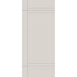 Fiberglass entry door, contemporary 16, 34" x 80", white satin smooth finish