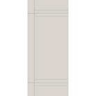 Fiberglass entry door, contemporary 16, 34" x 80", white satin smooth finish