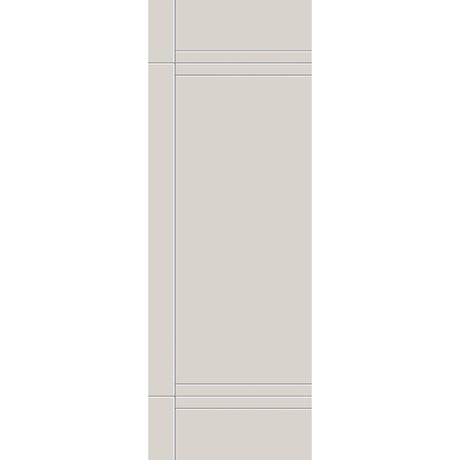Fiberglass entry door, contemporary 16, 34" x 96", white satin smooth finish
