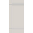 Fiberglass entry door, contemporary 16, 36" x 80", white satin smooth finish