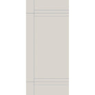 Fiberglass entry door, contemporary 16, 36" x 80", white satin smooth finish