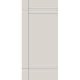 Fiberglass entry door, contemporary 16, 36" x 80", white satin smooth finish
