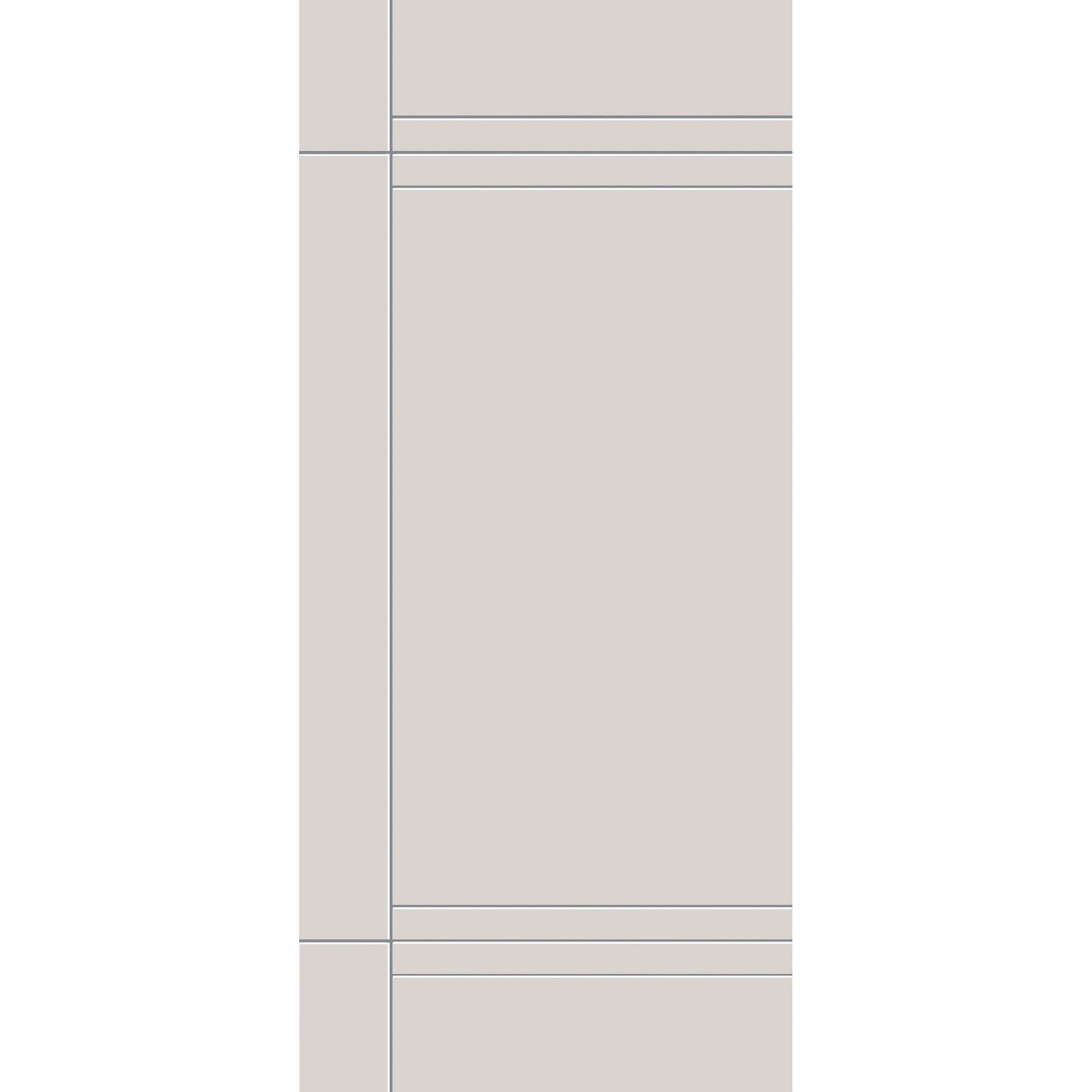 Fiberglass entry door, contemporary 16, 36" x 80", white satin smooth finish