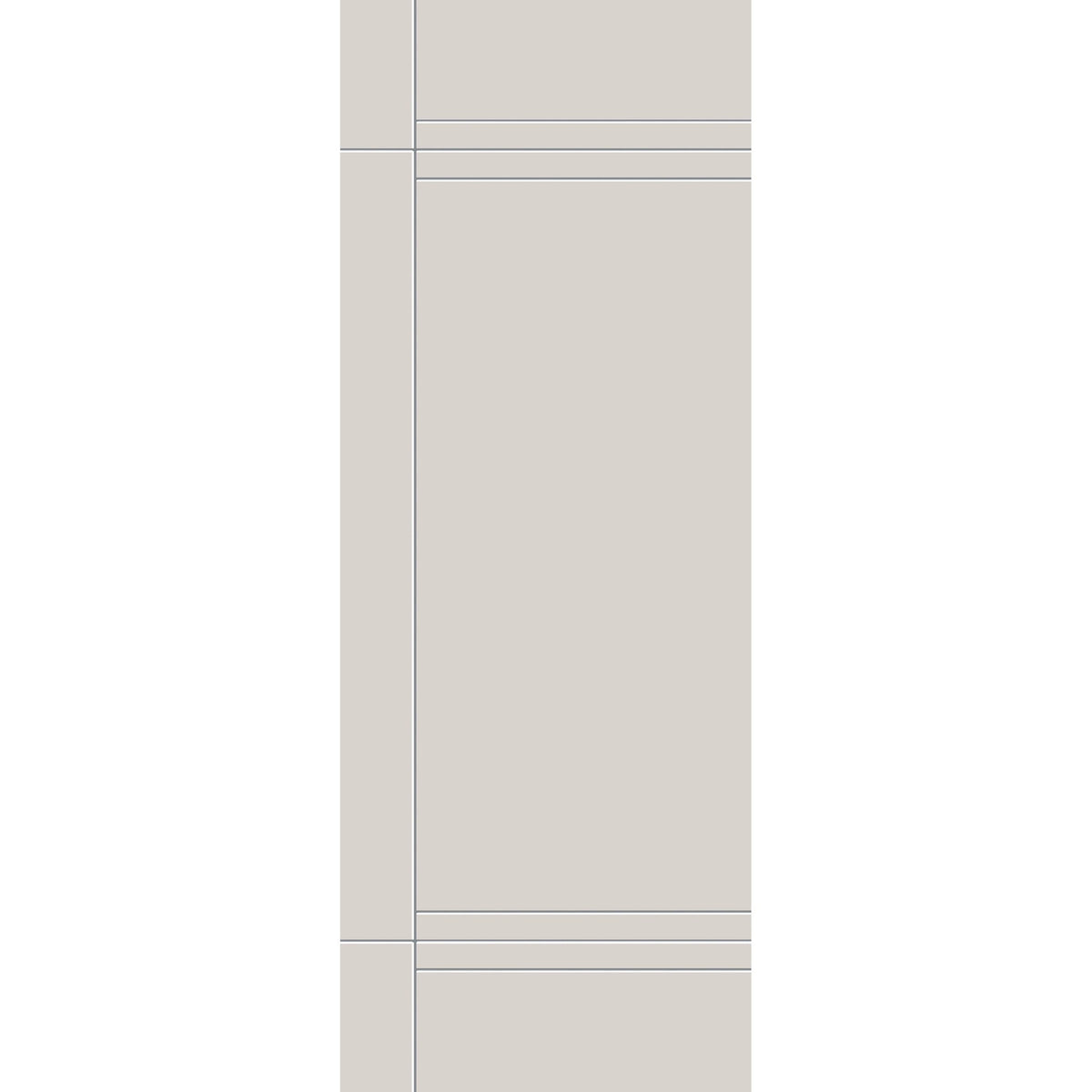 Fiberglass entry door, contemporary 16, 36" x 96", white satin smooth finish