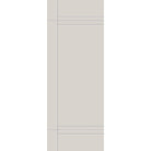Fiberglass entry door, contemporary 16, 36" x 96", white satin smooth finish