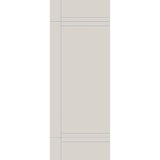 Fiberglass entry door, contemporary 16, 36" x 96", white satin smooth finish