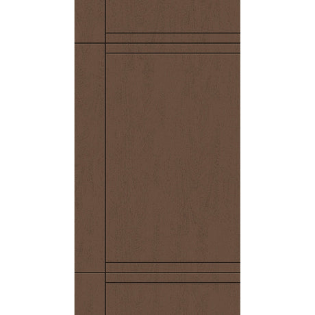 Fiberglass entry door, contemporary 16, 42" x 80", fine woodgrain finish