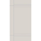 Fiberglass entry door, contemporary 16, 42" x 80", white satin smooth finish