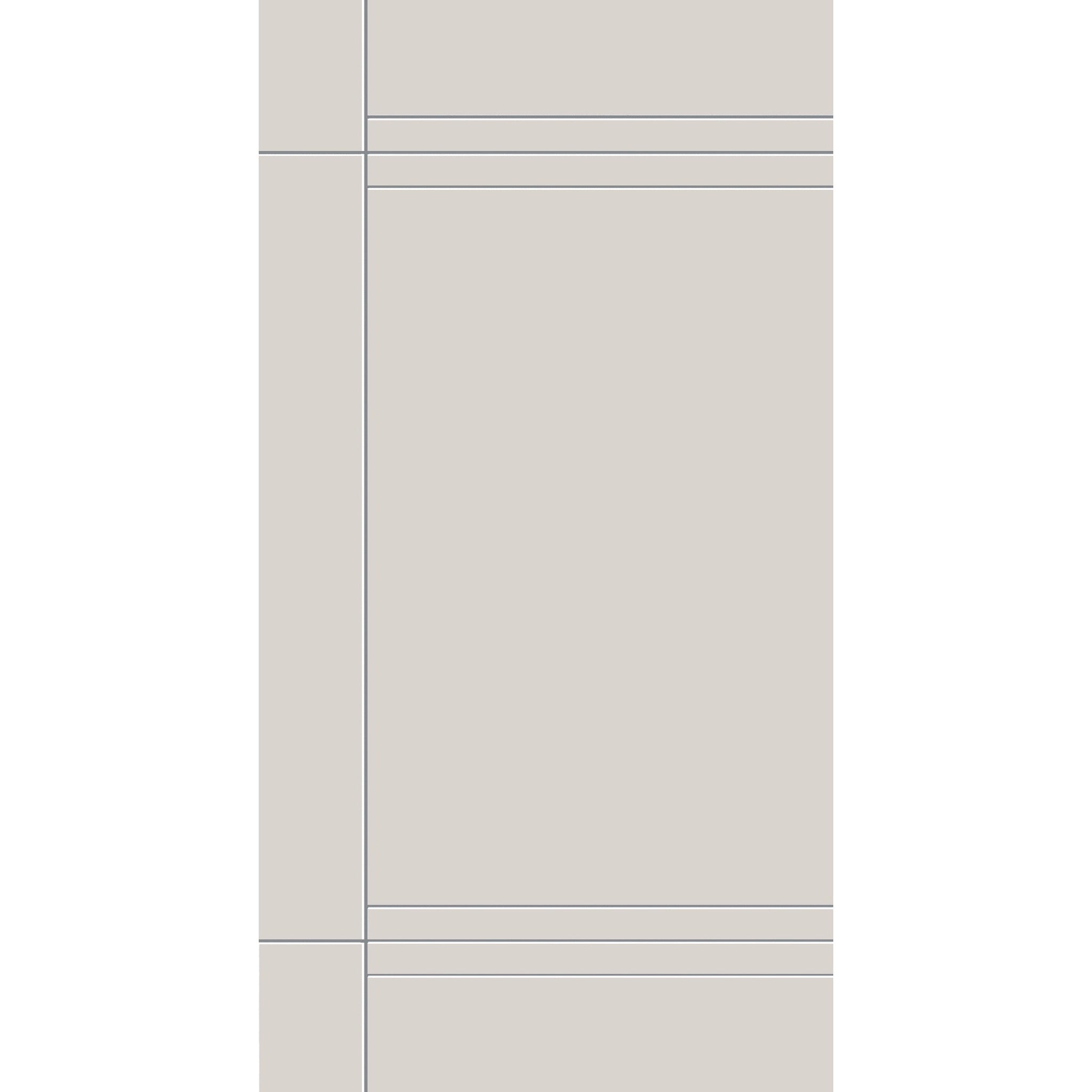 Fiberglass entry door, contemporary 16, 42" x 80", white satin smooth finish