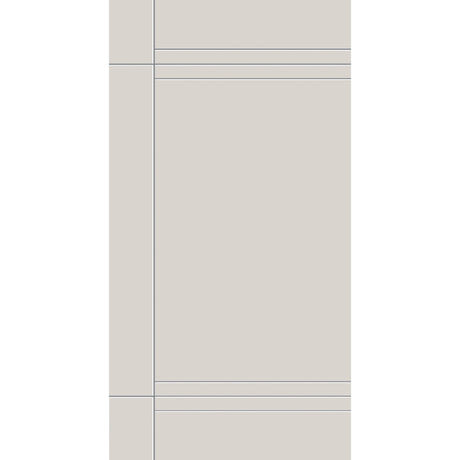 Fiberglass entry door, contemporary 16, 42" x 80", white satin smooth finish