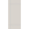 Fiberglass entry door, contemporary 16, 42" x 96", white satin smooth finish