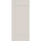 Fiberglass entry door, contemporary 16, 42" x 96", white satin smooth finish