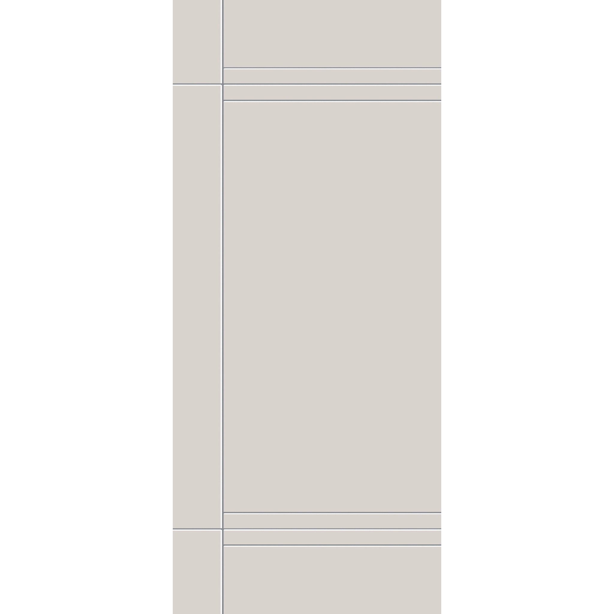Fiberglass entry door, contemporary 16, 42" x 96", white satin smooth finish