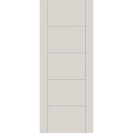 Fiberglass entry door, contemporary 24, 32" x 80", white satin smooth finish