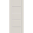 Fiberglass entry door, contemporary 24, 34" x 80", white satin smooth finish