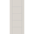 Fiberglass entry door, contemporary 24, 34" x 80", white satin smooth finish