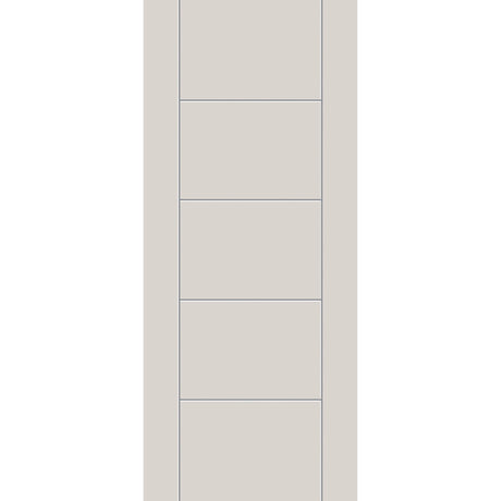 Fiberglass entry door, contemporary 24, 34" x 80", white satin smooth finish