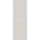Fiberglass entry door, contemporary 24, 34" x 96", white satin smooth finish