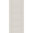 Fiberglass entry door, contemporary 24, 36" x 80", white satin smooth finish