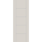 Fiberglass entry door, contemporary 24, 36" x 96", white satin smooth finish