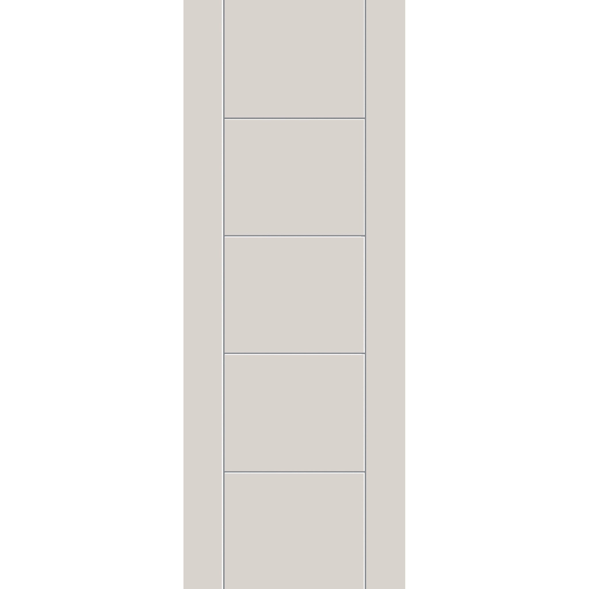 Fiberglass entry door, contemporary 24, 36" x 96", white satin smooth finish