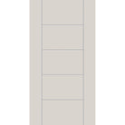 Fiberglass entry door, contemporary 24, 42" x 80", white satin smooth finish
