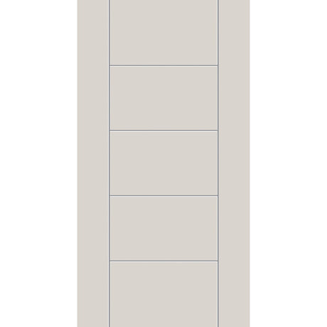 Fiberglass entry door, contemporary 24, 42" x 80", white satin smooth finish