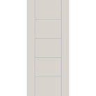 Fiberglass entry door, contemporary 24, 42" x 96", white satin smooth finish