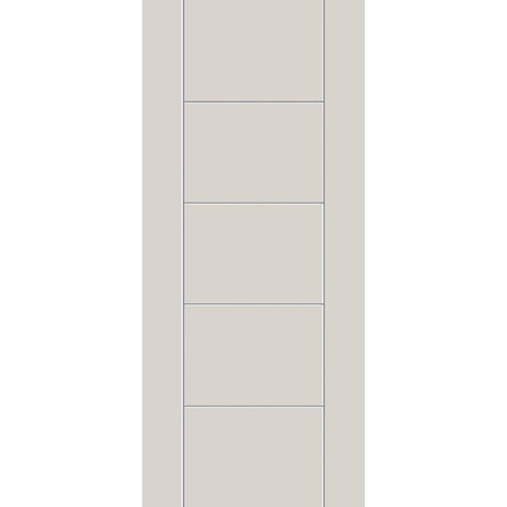 Fiberglass entry door, contemporary 24, 42" x 96", white satin smooth finish