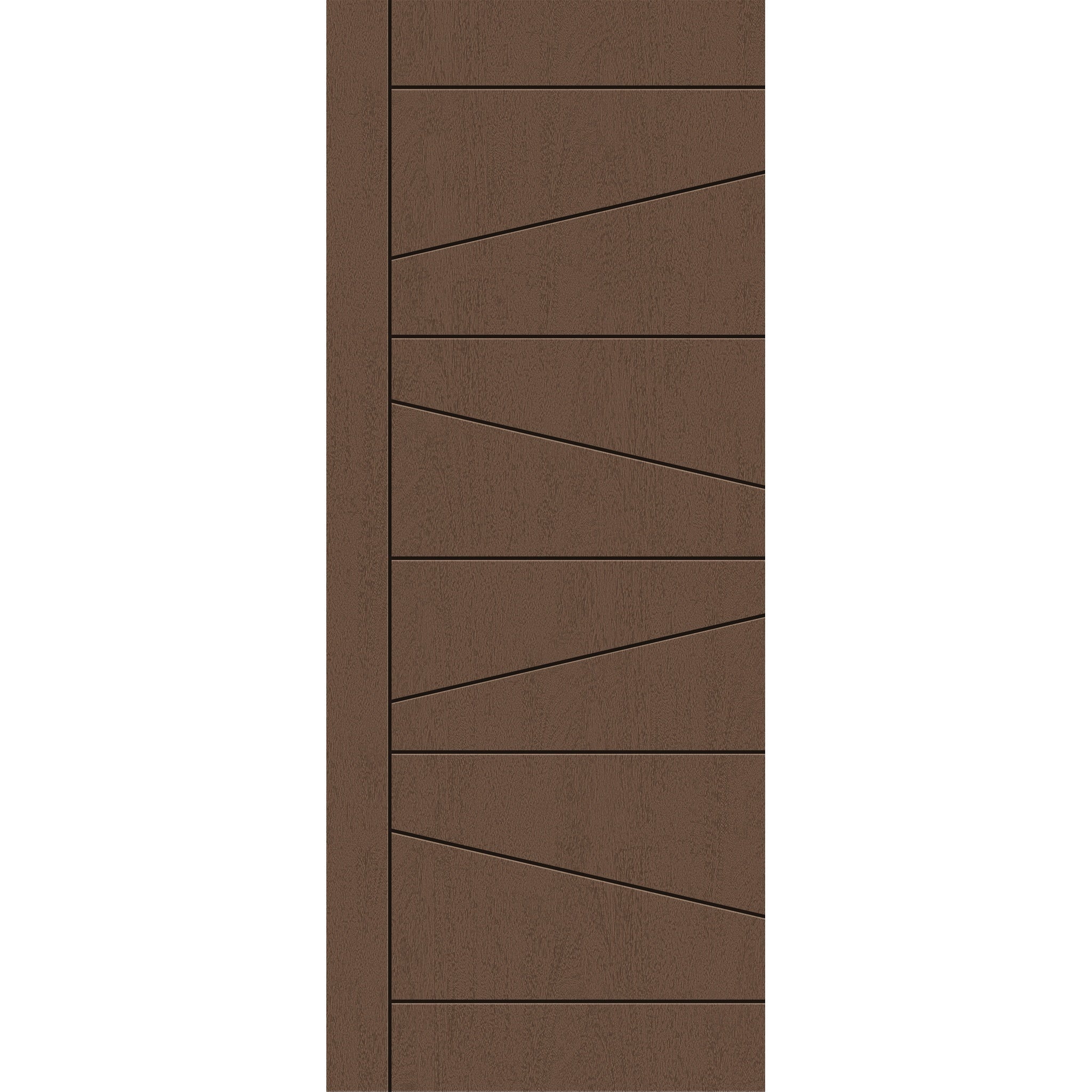 Fiberglass entry door, contemporary 29, 32" x 80", fine woodgrain finish