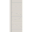 Fiberglass entry door, contemporary 29, 32" x 80", white satin smooth finish