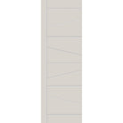 Fiberglass entry door, contemporary 29, 32" x 96", white satin smooth finish