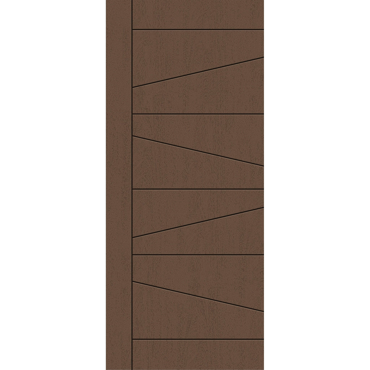 Fiberglass entry door, contemporary 29, 34" x 80", fine woodgrain finish