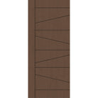 Fiberglass entry door, contemporary 29, 34" x 80", fine woodgrain finish