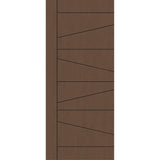 Fiberglass entry door, contemporary 29, 34" x 80", fine woodgrain finish