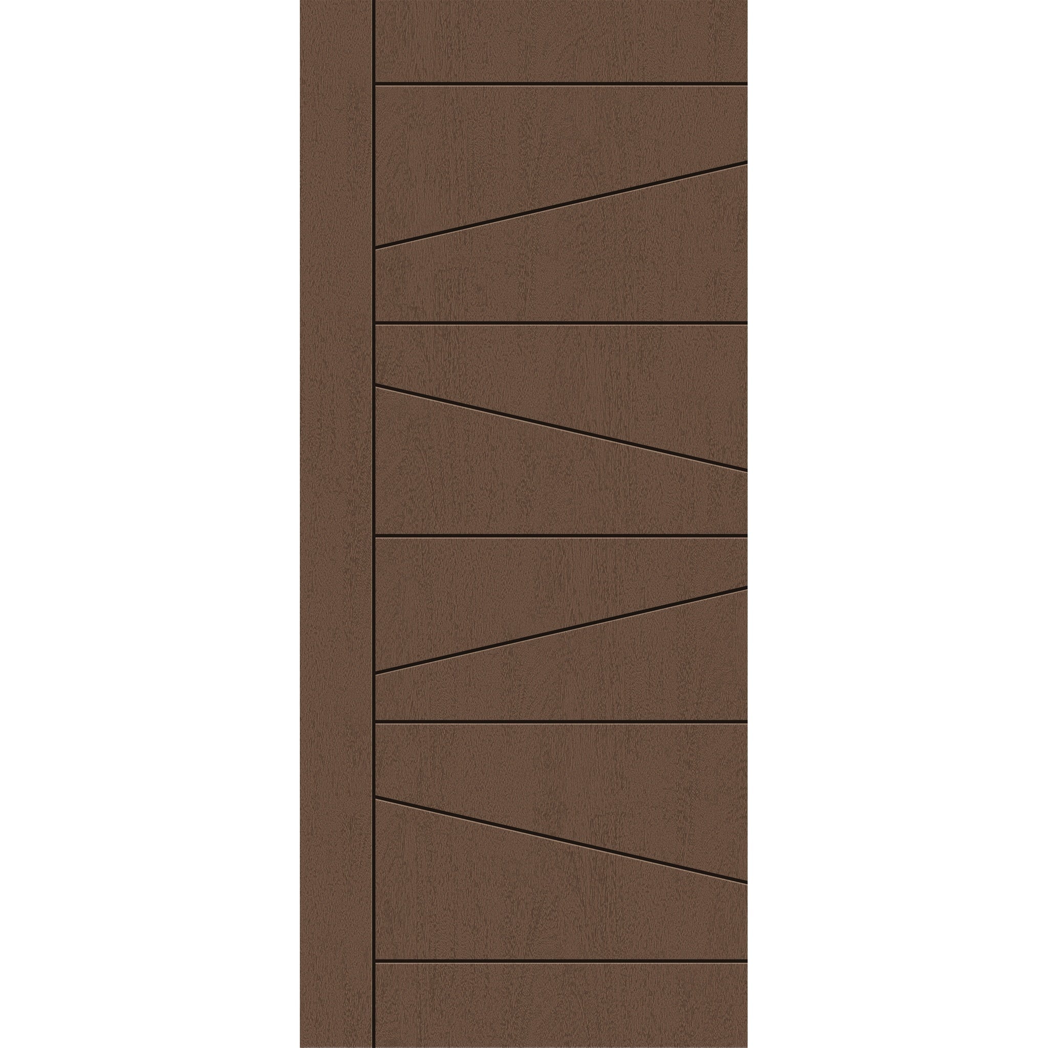 Fiberglass entry door, contemporary 29, 34" x 80", fine woodgrain finish