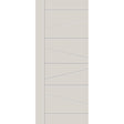 Fiberglass entry door, contemporary 29, 34" x 80", white satin smooth finish