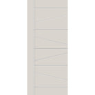 Fiberglass entry door, contemporary 29, 34" x 80", white satin smooth finish