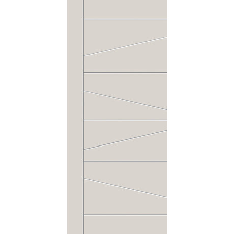 Fiberglass entry door, contemporary 29, 34" x 80", white satin smooth finish