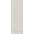 Fiberglass entry door, contemporary 29, 34" x 96", white satin smooth finish