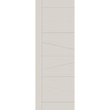 Fiberglass entry door, contemporary 29, 34" x 96", white satin smooth finish