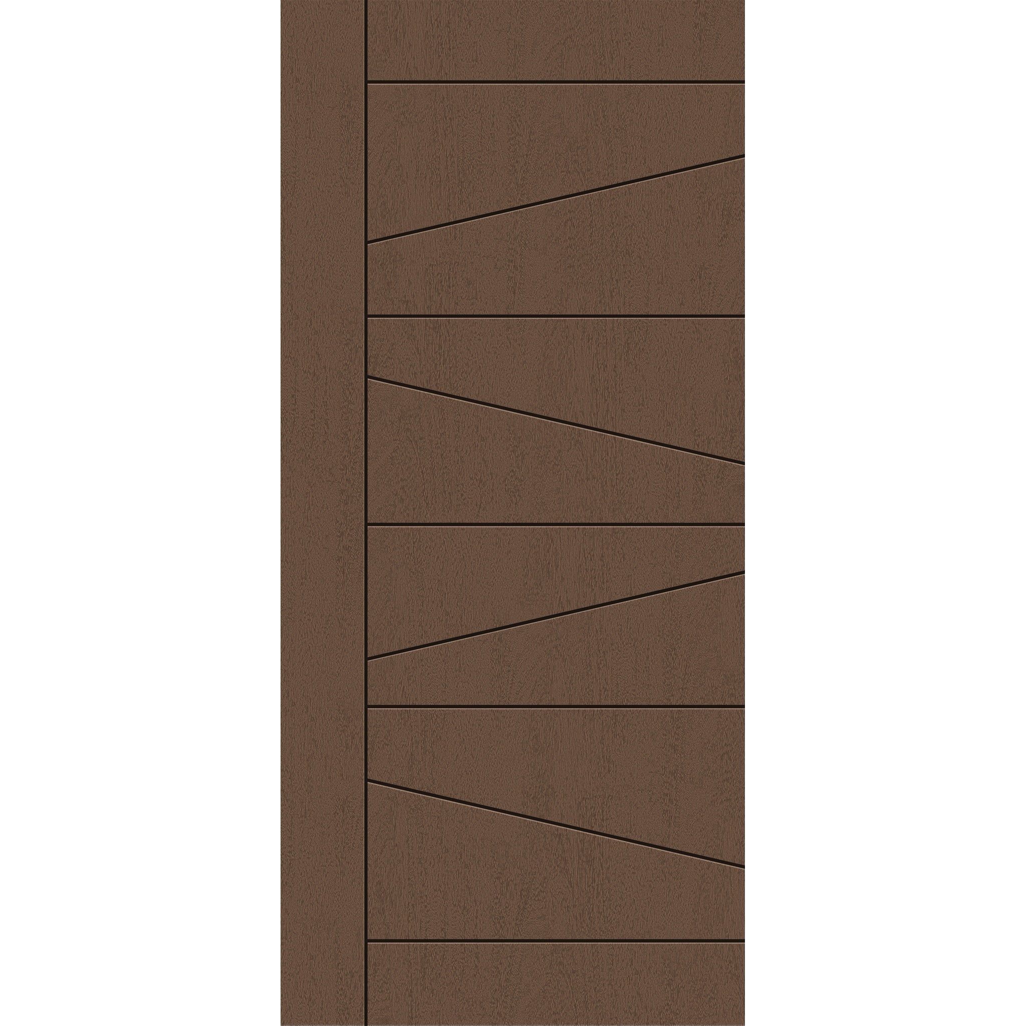 Fiberglass entry door, contemporary 29, 36" x 80", fine woodgrain finish