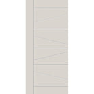 Fiberglass entry door, contemporary 29, 36" x 80", white satin smooth finish