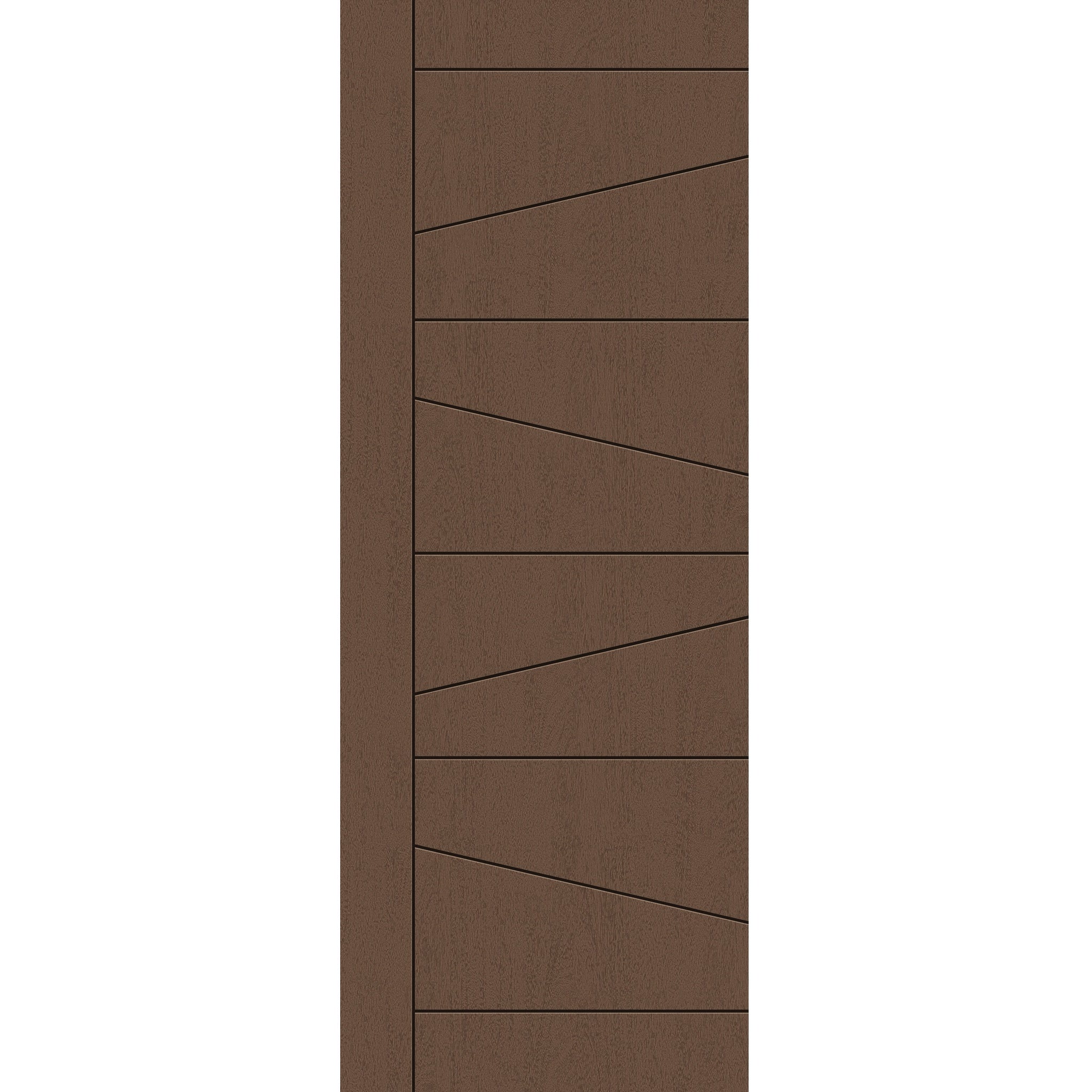 Fiberglass entry door, contemporary 29, 36" x 96", fine woodgrain finish