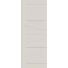 Fiberglass entry door, contemporary 29, 36" x 96", white satin smooth finish