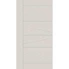 Fiberglass entry door, contemporary 29, 42" x 80", white satin smooth finish