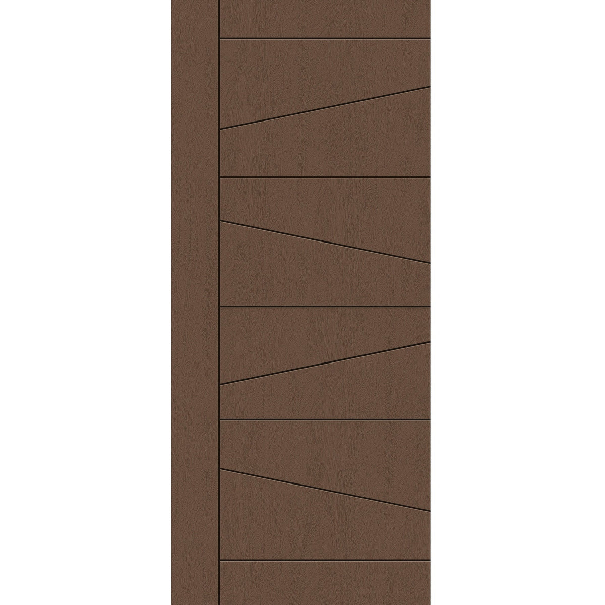 Fiberglass entry door, contemporary 29, 42" x 96", fine woodgrain finish