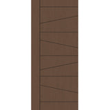 Fiberglass entry door, contemporary 29, 42" x 96", fine woodgrain finish
