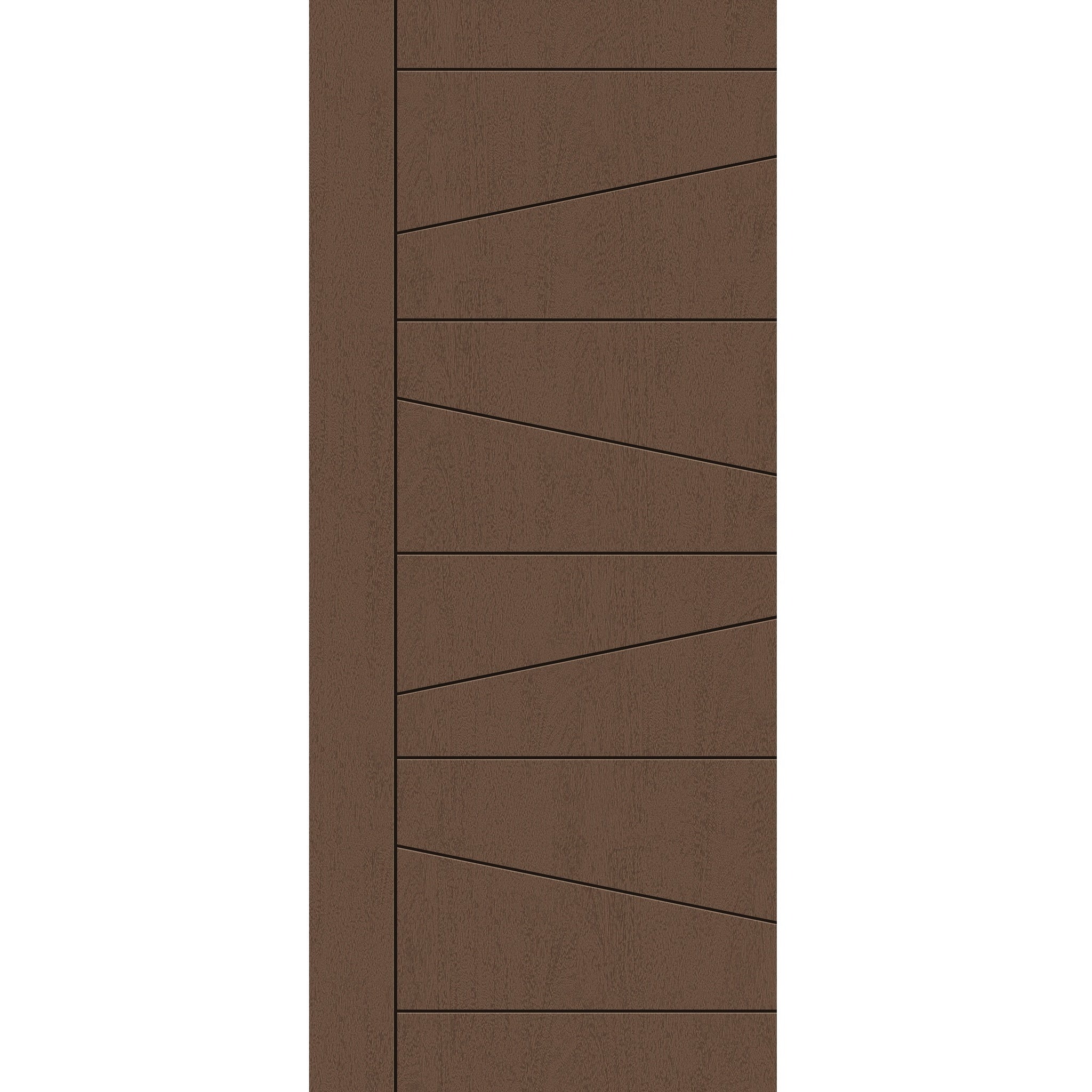 Fiberglass entry door, contemporary 29, 42" x 96", fine woodgrain finish
